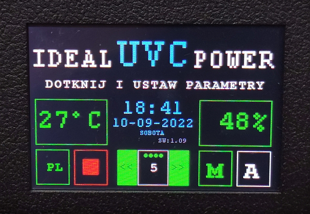 Oczyszczacz powietrza - sterylizatorUVC - IdealUVCPower 36W