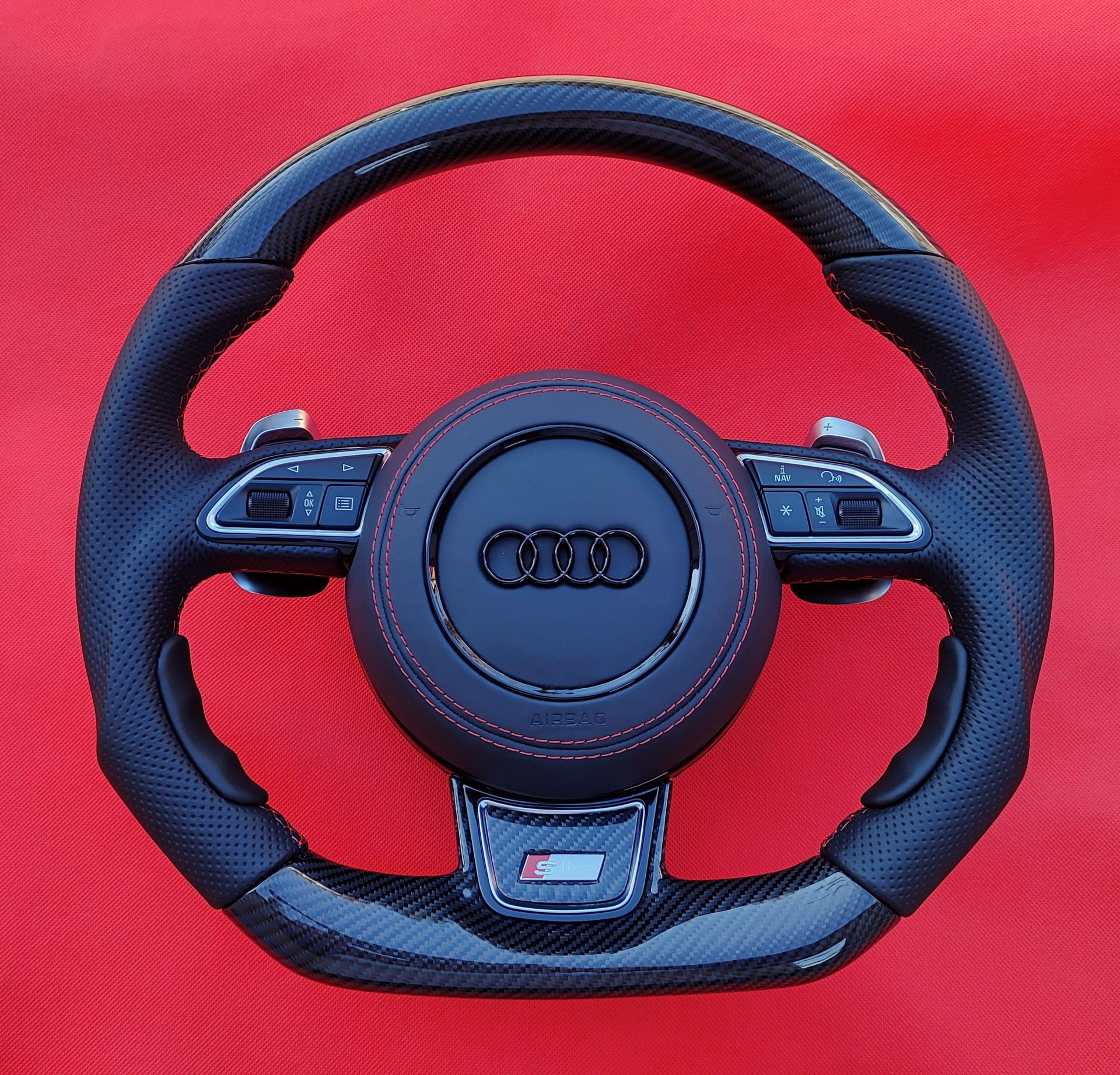 Kierownica z włókna węglowego carbon Audi A6 C7