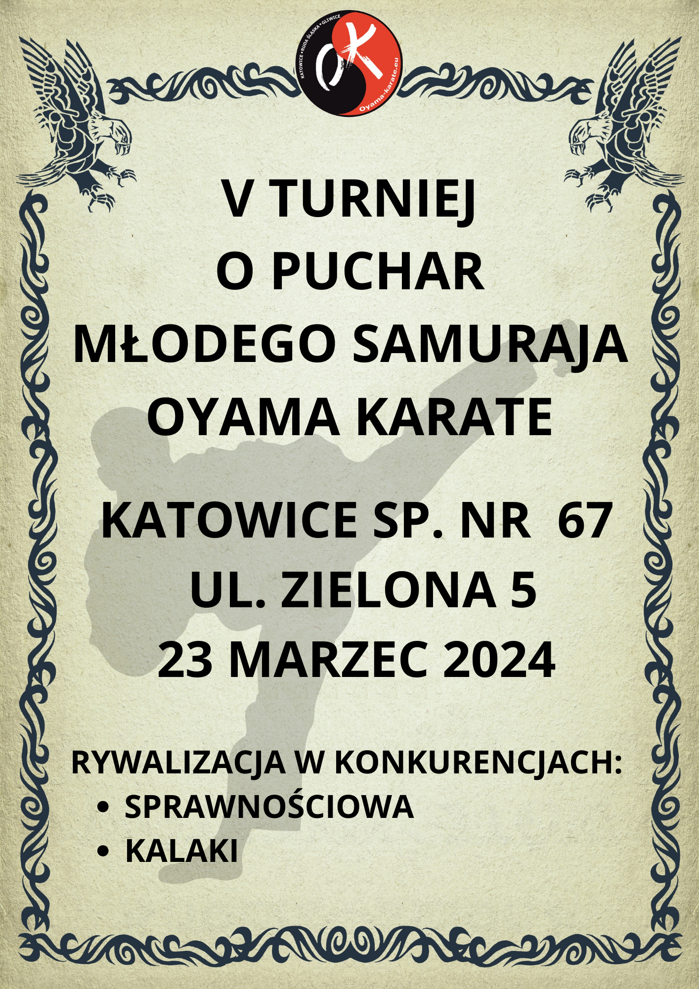 TURNIEJ KLUBOWY - V PUCHAR SAMURAJA (KATOWICE-LIGOTA, 23.03.2024r.)