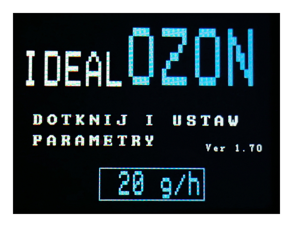 Ozonator kwarcowy V2.2 regulacja ozonu 2-20g