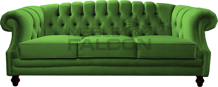 3-osobowa sofa chesterfield zielona producent