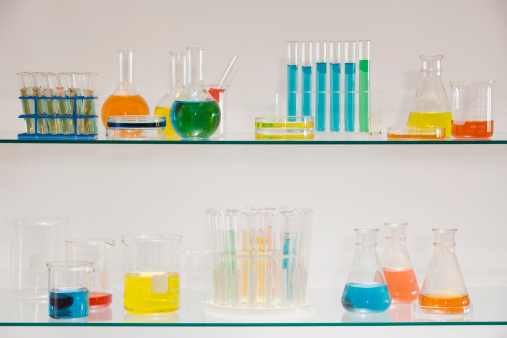 obiekty szklane laboratoryjne
