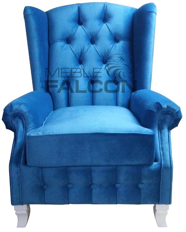 fotel uszak meble na indywidualne zamówienie tanio niebieski błękitny