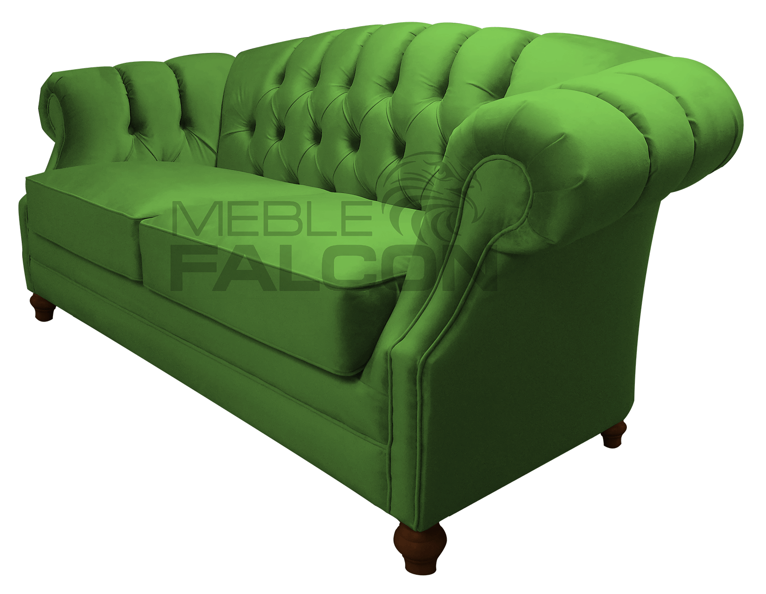 stylowa sofa chesterfield zielona zieleń producent