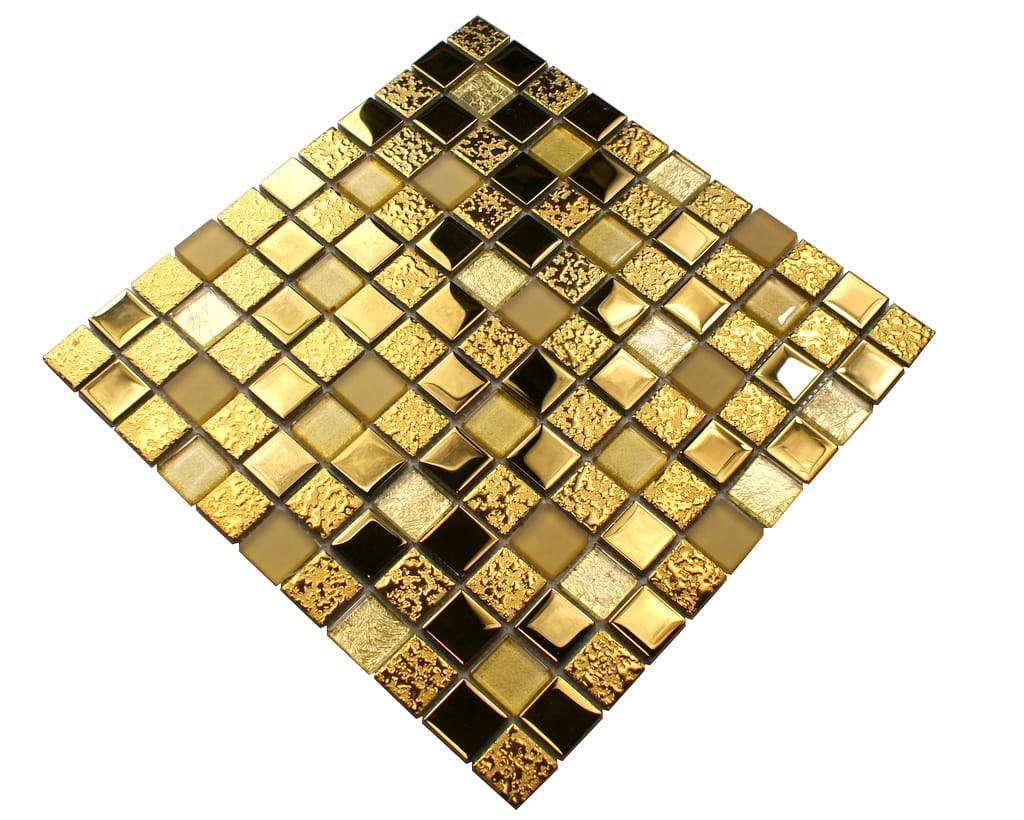 Mozaika szklana złota DUBAJ
