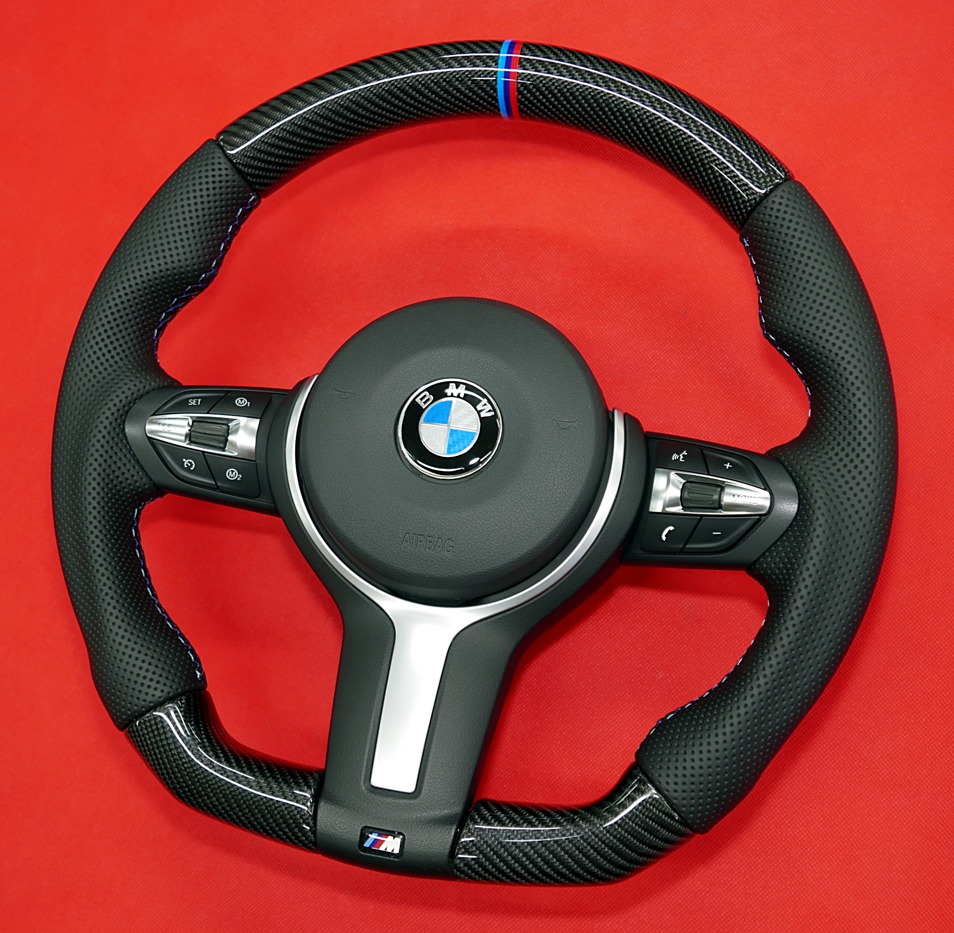 Custom carbon fiber steering wheel BMW F10 F15