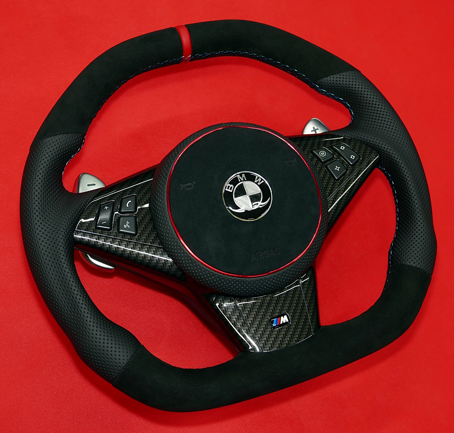 modded flat custom steering wheel BMW E60