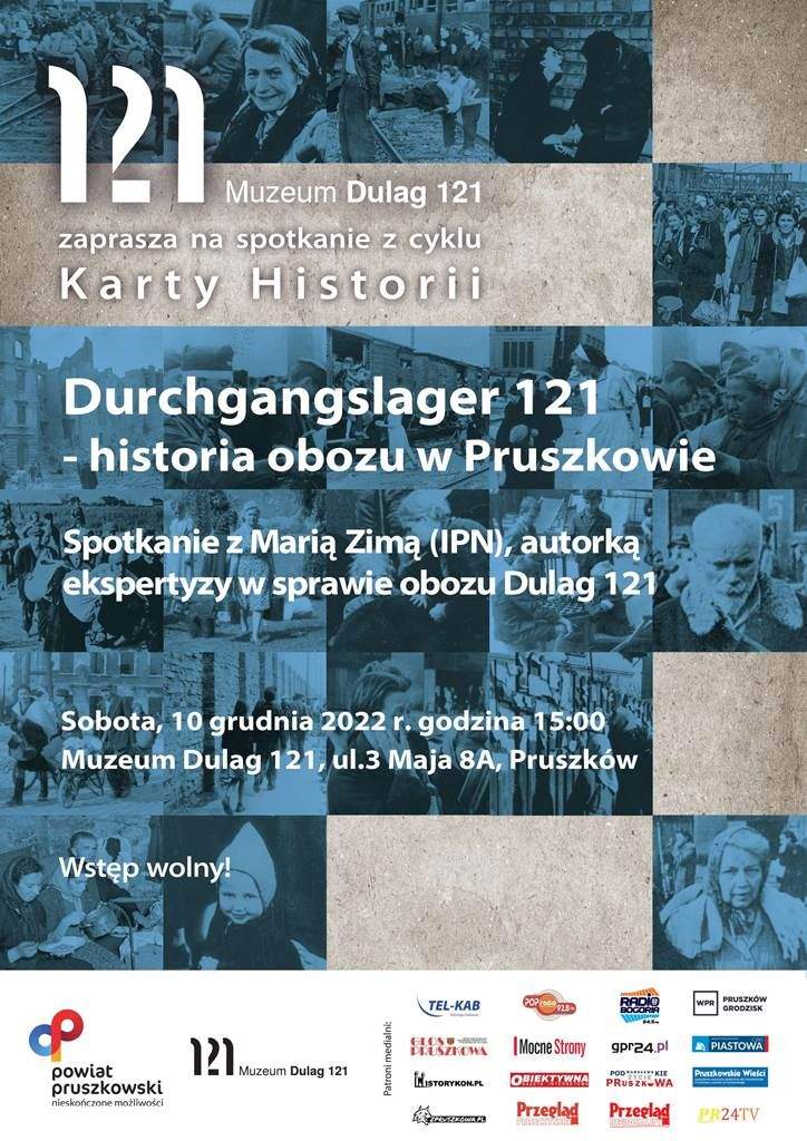 Muzeum Dulag 121 zaprasza na spotkanie z cyklu "Karty Historii" - 10 grudnia 2022 r.
