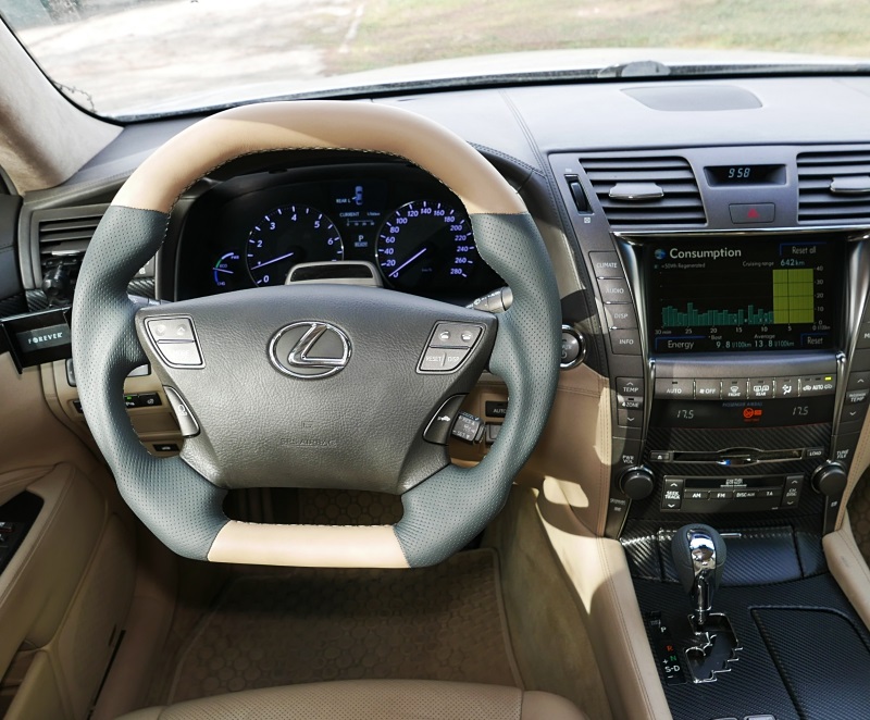 custom interior car lexus flat steering wheel