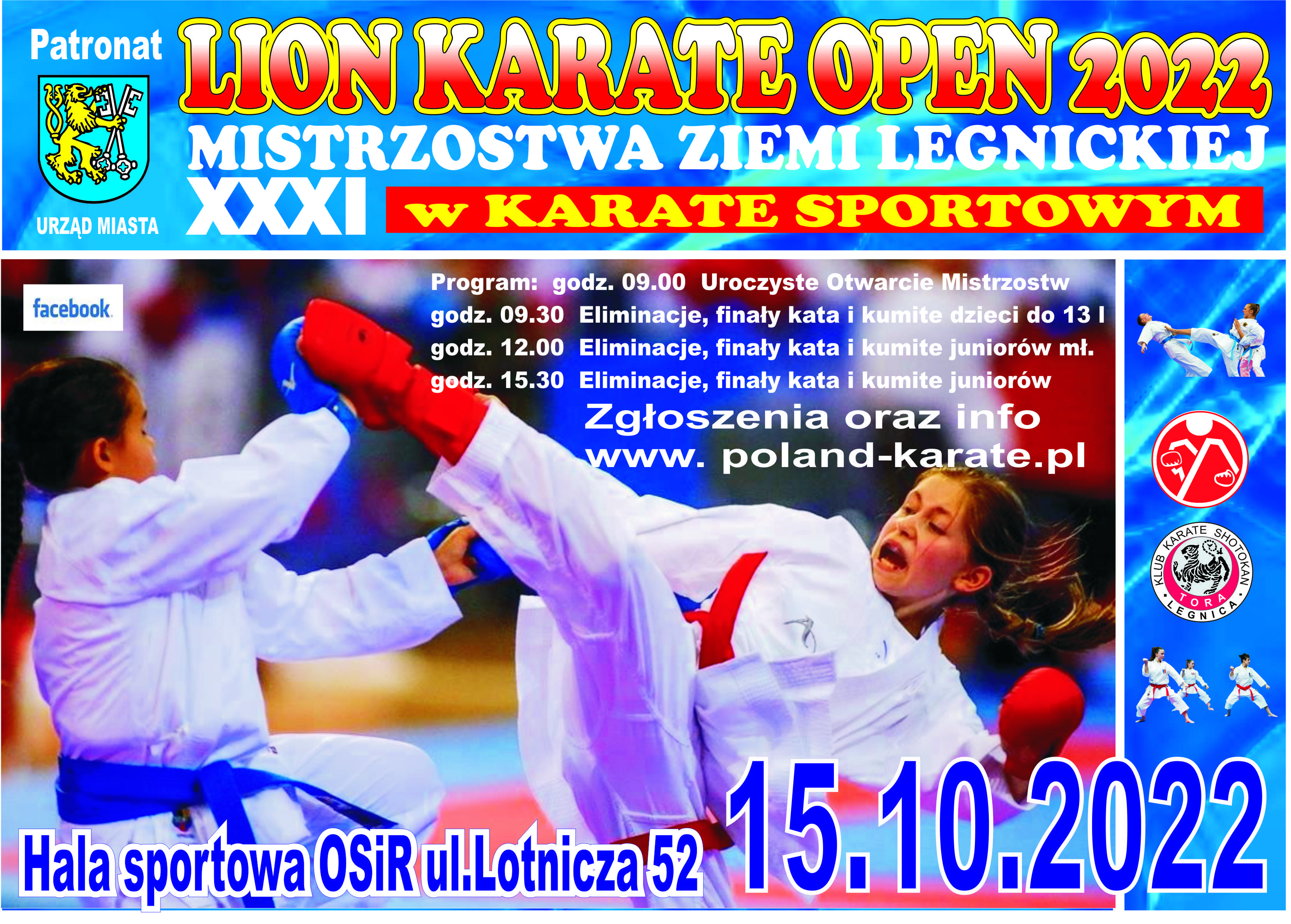 LION KARATE OPEN 2022- XXXII Mistrzostwa Ziemi Legnickiej w Karate Sportowym.