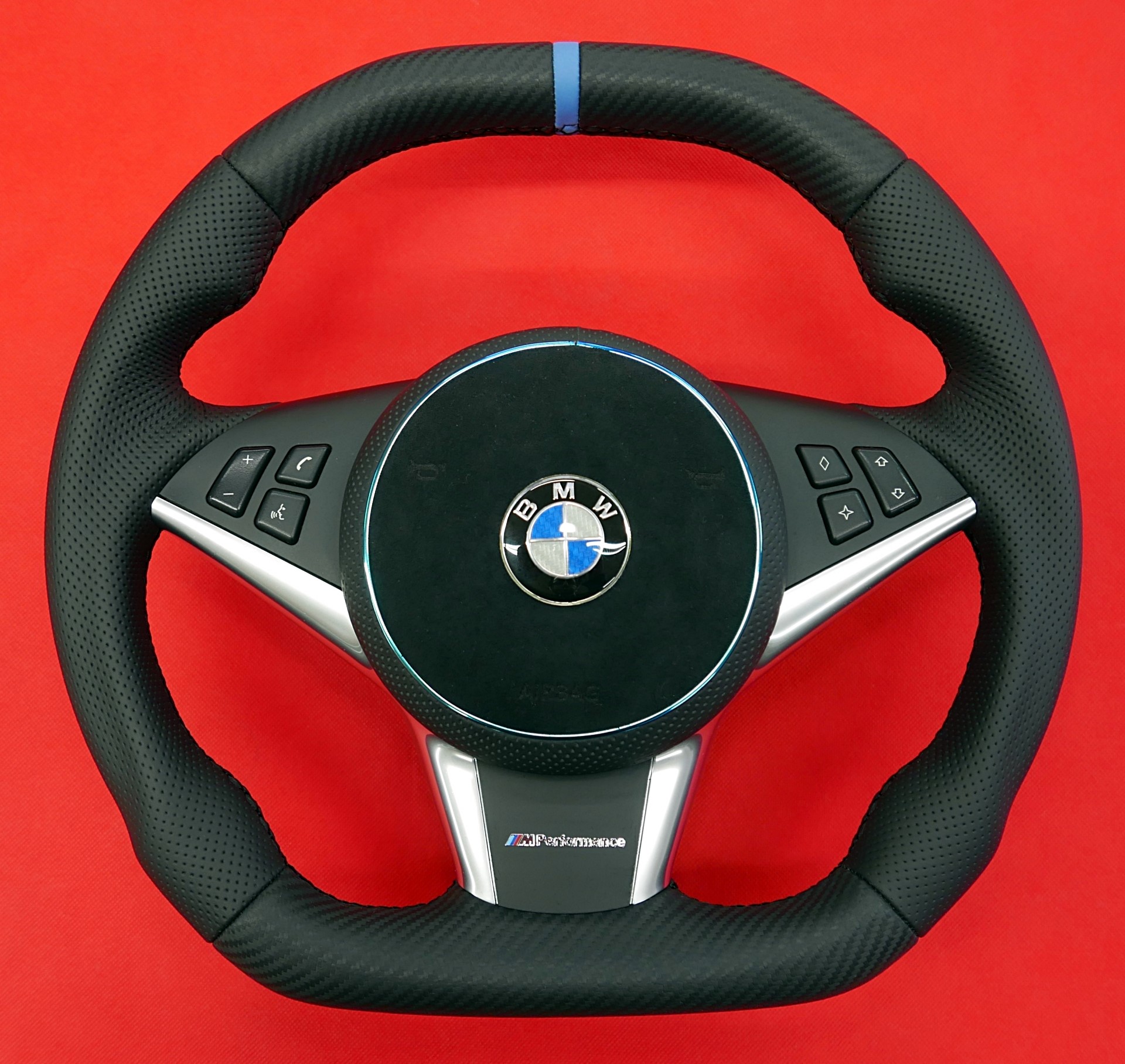 BMW M5 E60 flat steering wheel soft carbon