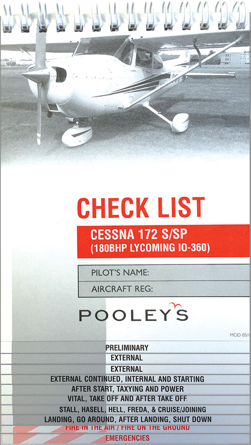 Pooley's Check List - Cessna 172 S/SP