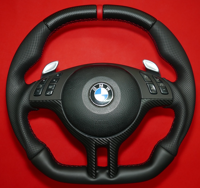soft carbon look bmw e46 steering wheel