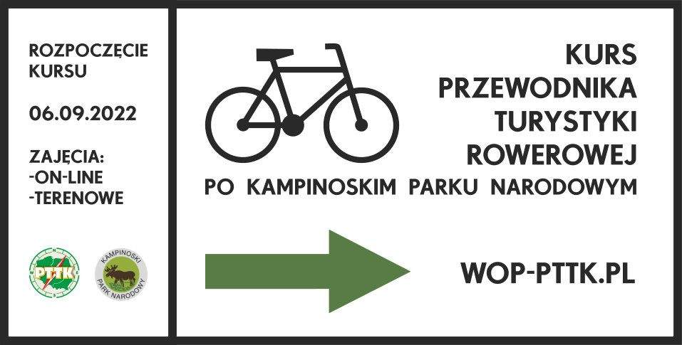 Kurs przewodnika turystyki rowerowej po KPN. Start: 6.09.2022