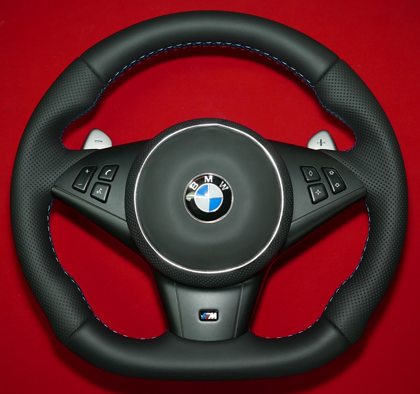 flat steering wheel BMW E60