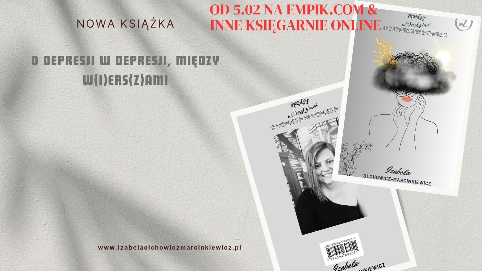 Izabela Olchowicz-Marcinkiewicz, autorka I okładka książki