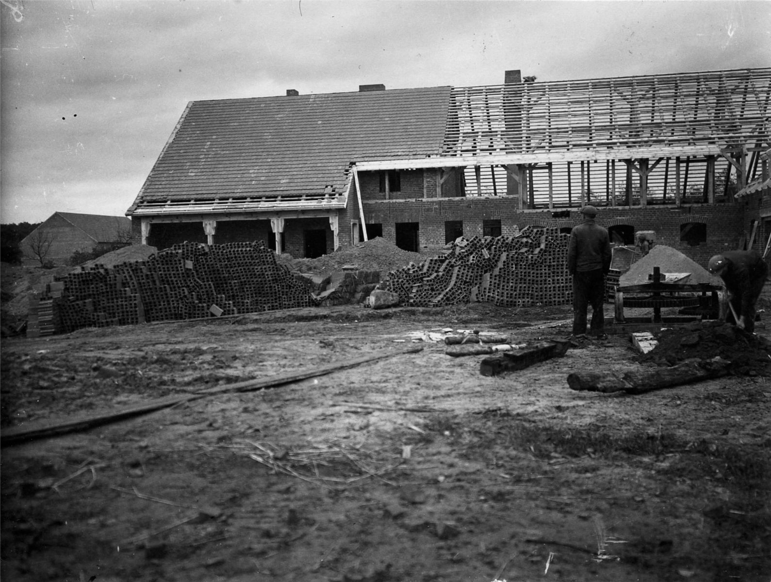 Odbudowa Radlińca, lata 1939-1940, ze zbiorów Muzeum Regionalnego w Jarocinie