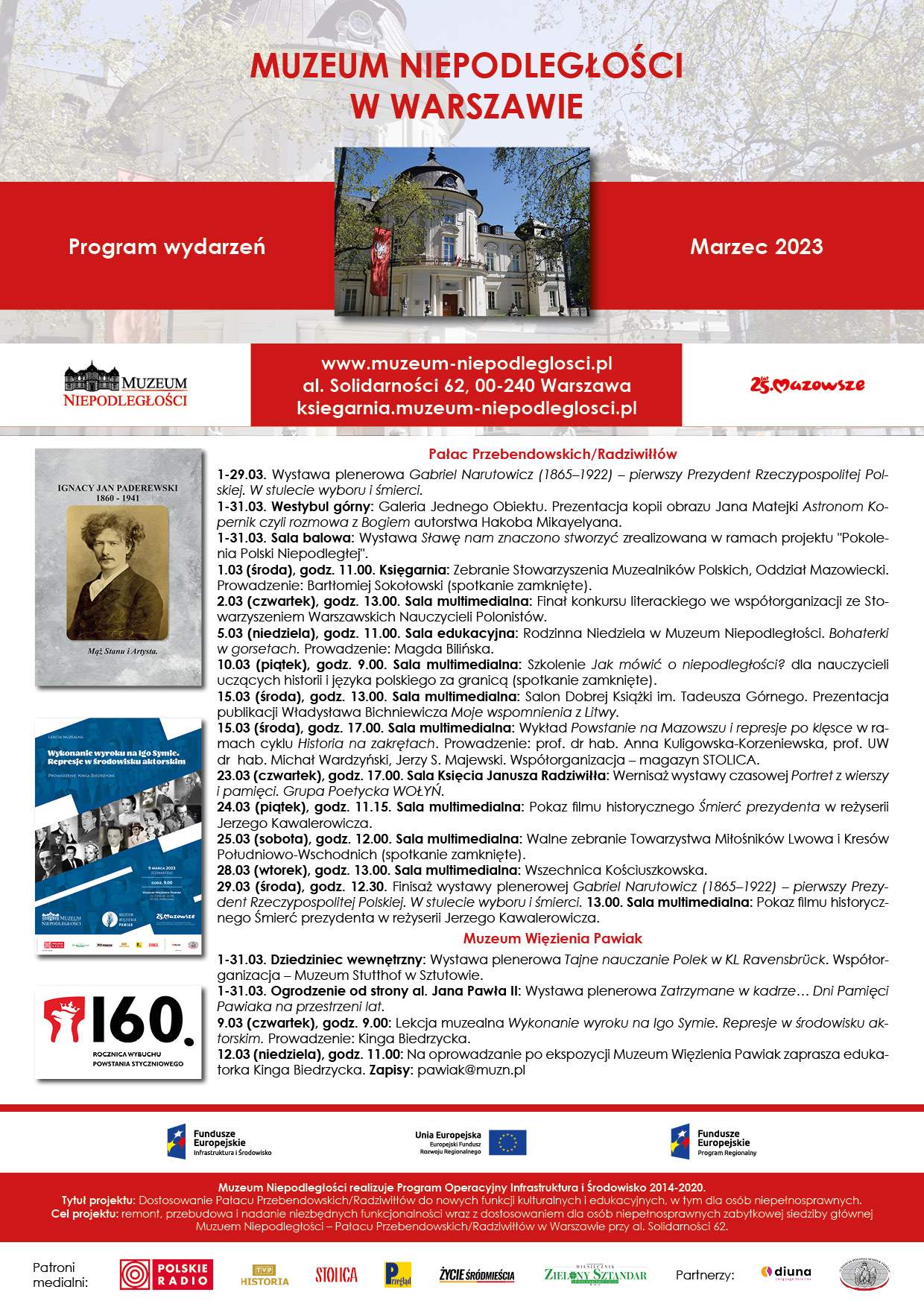 Muzeum Niepodległości zaprasza - program MARZEC 2023