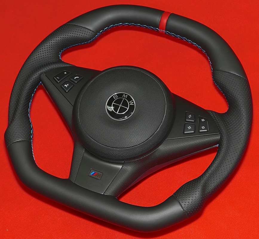 flat custom steering wheel bmw E60