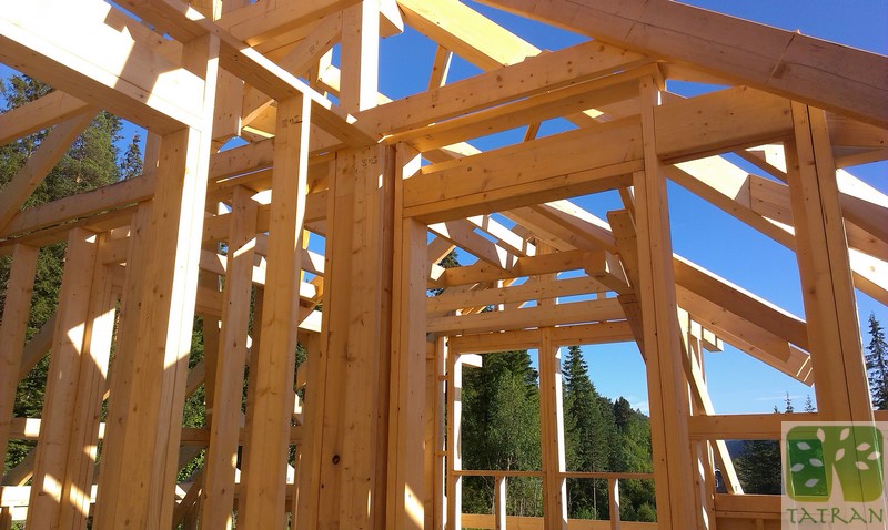 prefabrication of the frame wood construction