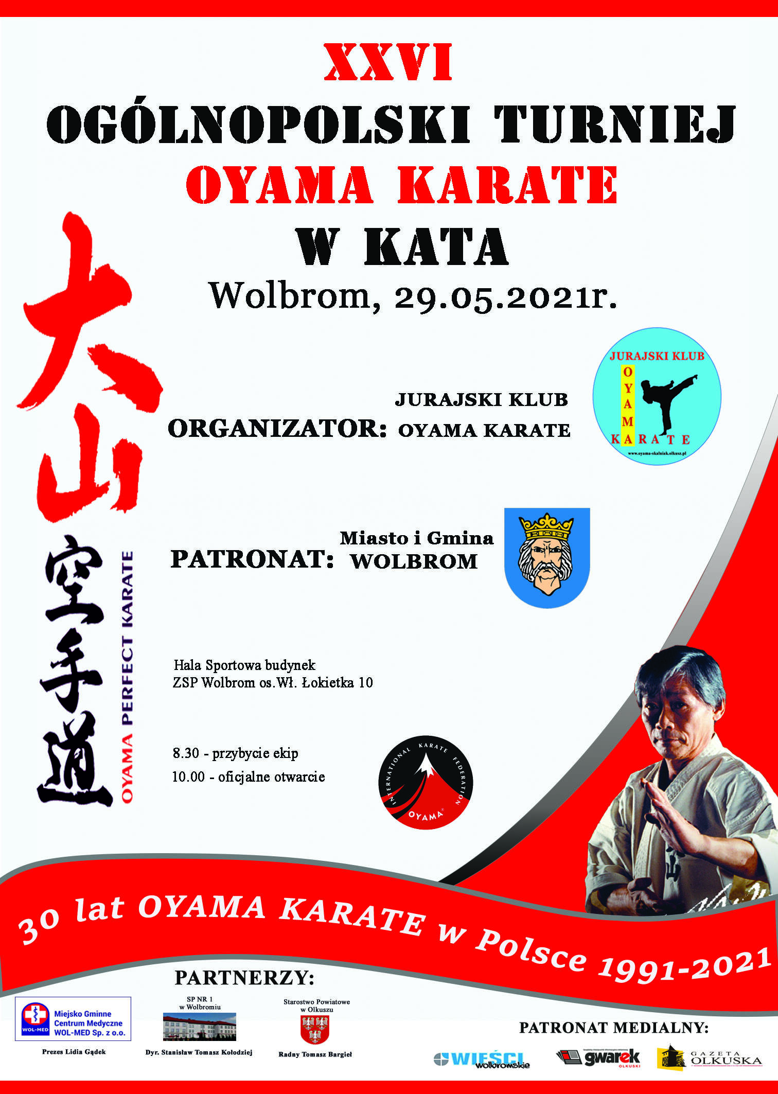 XXVI Ogólnopolski Turniej Oyama Karate w KATA (Wolbrom, 29.05.2021r.)