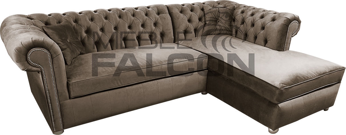 beżowa pikowana sofa chesterfield producent mebli