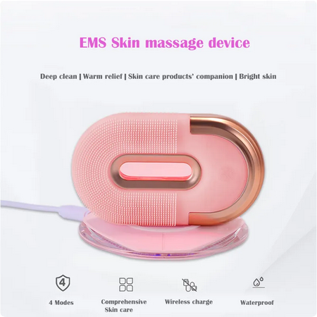 Unique Shape Silicone Waterproof Facial Cleaning Brush Massage for Face