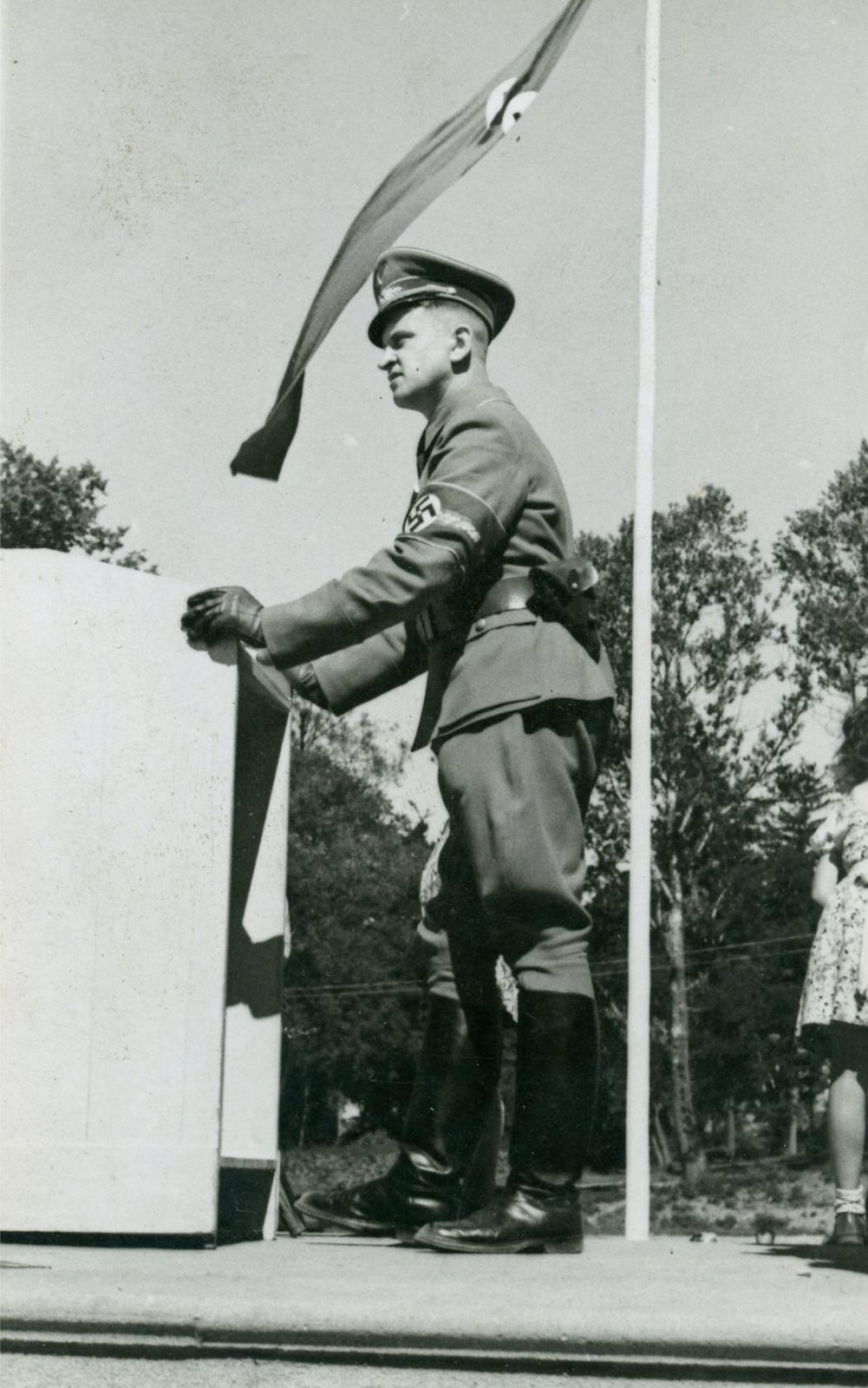 Landrat jarociński Peter Orlovsky na dożynkach w Jarocinie, 1940-1944, Muzeum Regionalne w Jarocinie