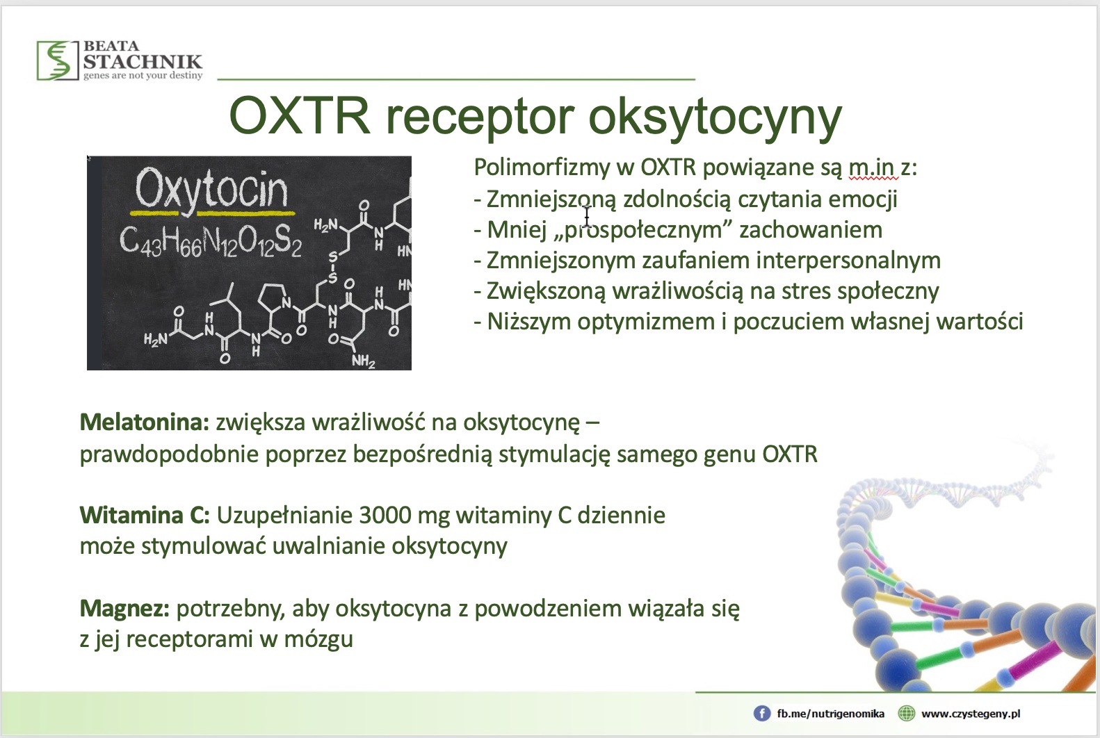 OXTR - receptor oksytocyny