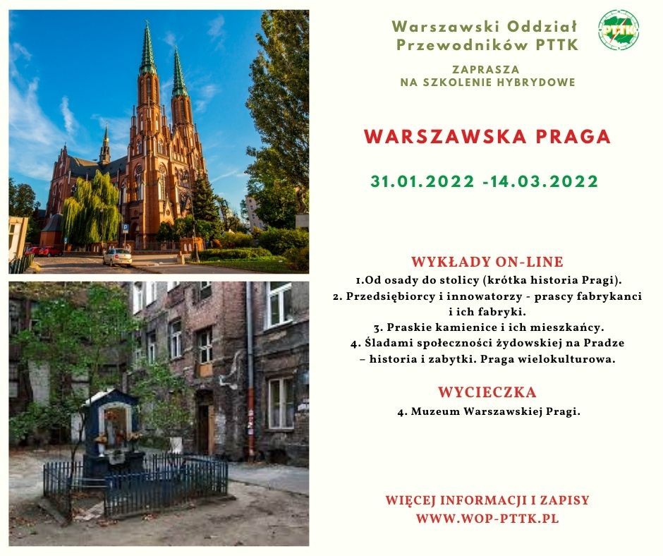 Warszawska Praga - szkolenie hybrydowe. Start: 31.01.2022