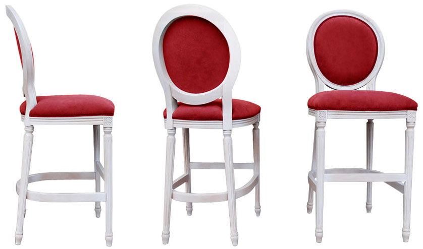 hoker komfortowy stołek barowy na wysokich nogach tapicerowane wysokie krzesło