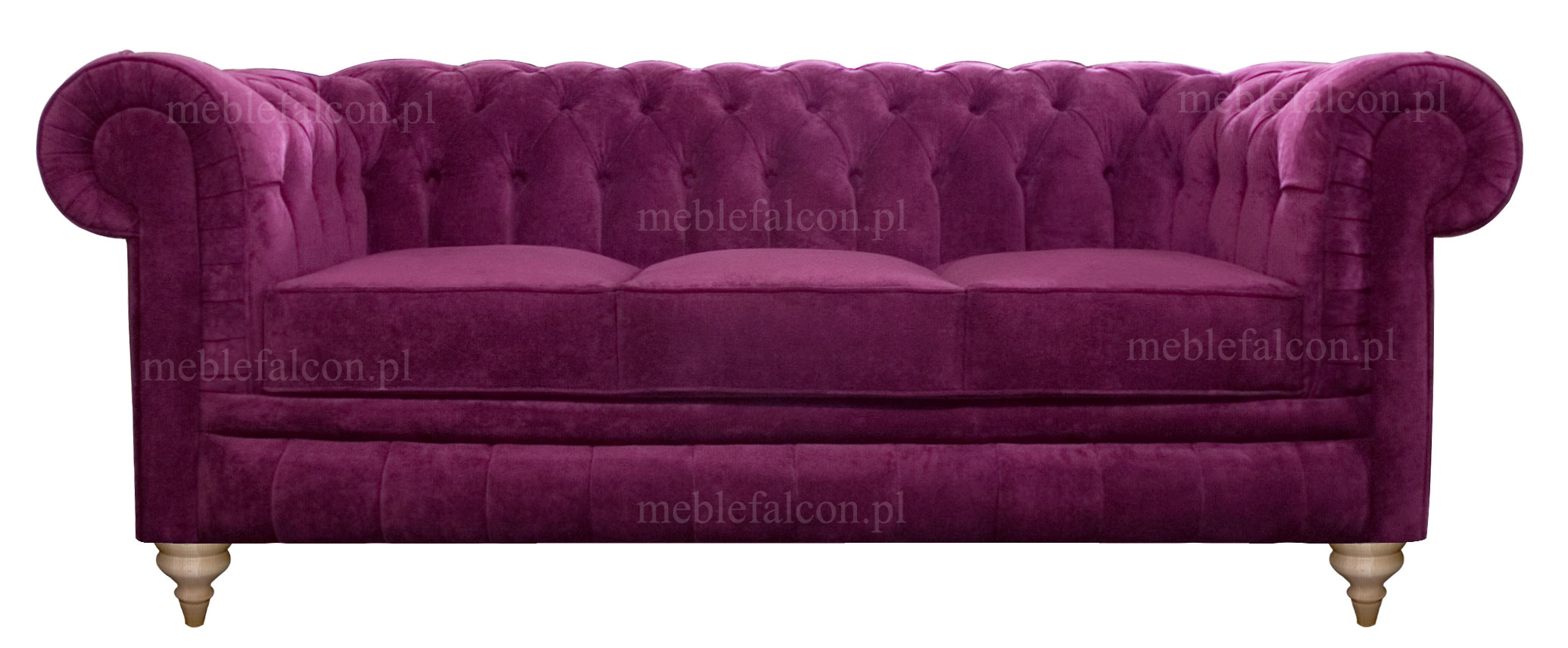 wygodna sofa pluszowa z miękkimi siedziskami sofa w stylu angielskim