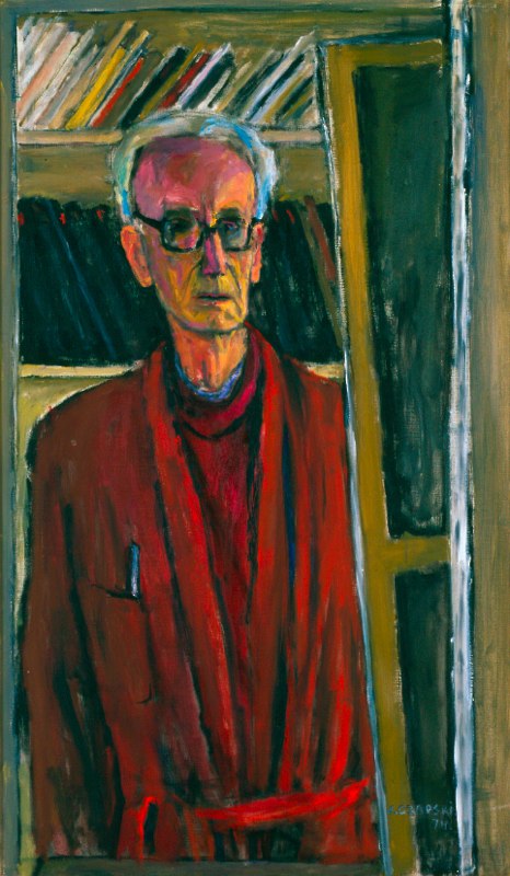 Autoportret w czerwonym szlafroku, 1974