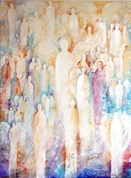 "Anioły Światła"(Angels of Light) 60x80 akryl