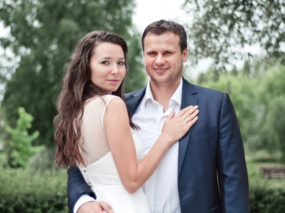 Младшая дочь Елена с супругом Дмитрием