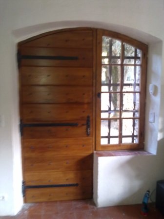 Exterior oak door