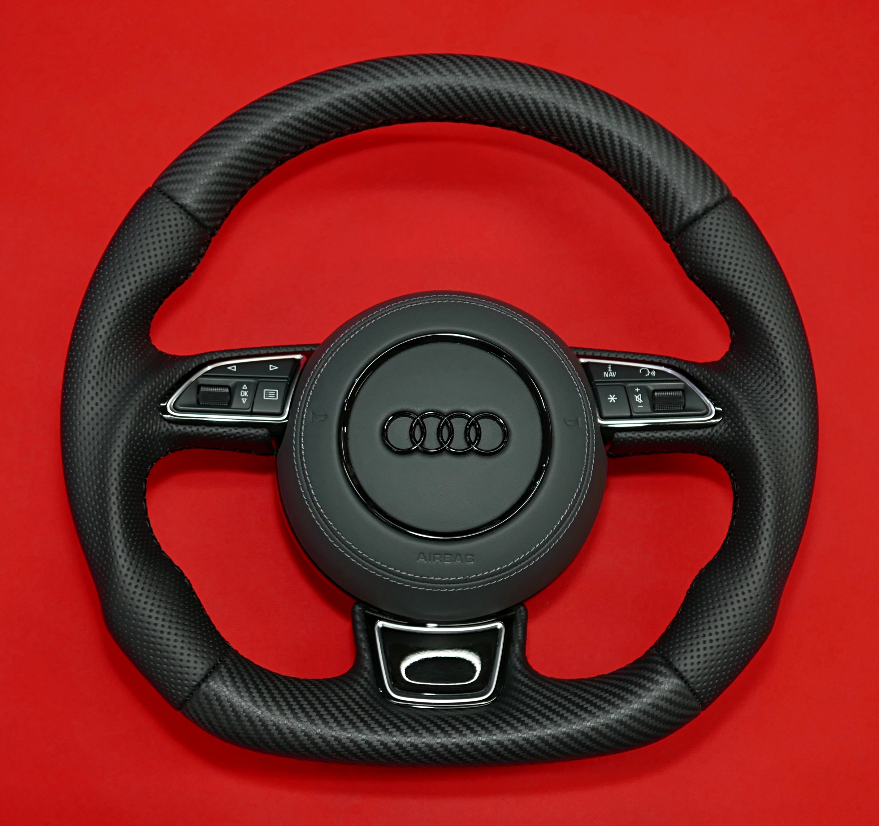 Soft Carbon Look steering wheel Audi