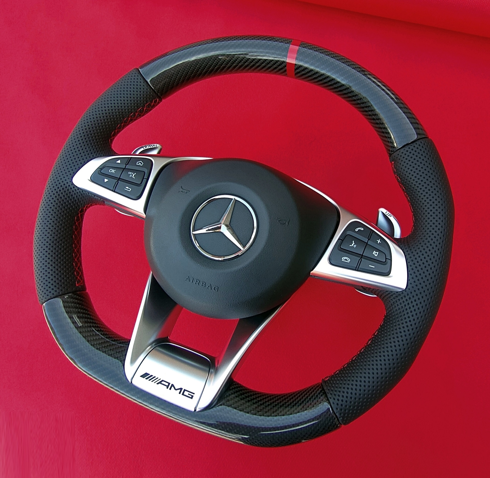 Mercedes AMG Carbon fiber steering wheel