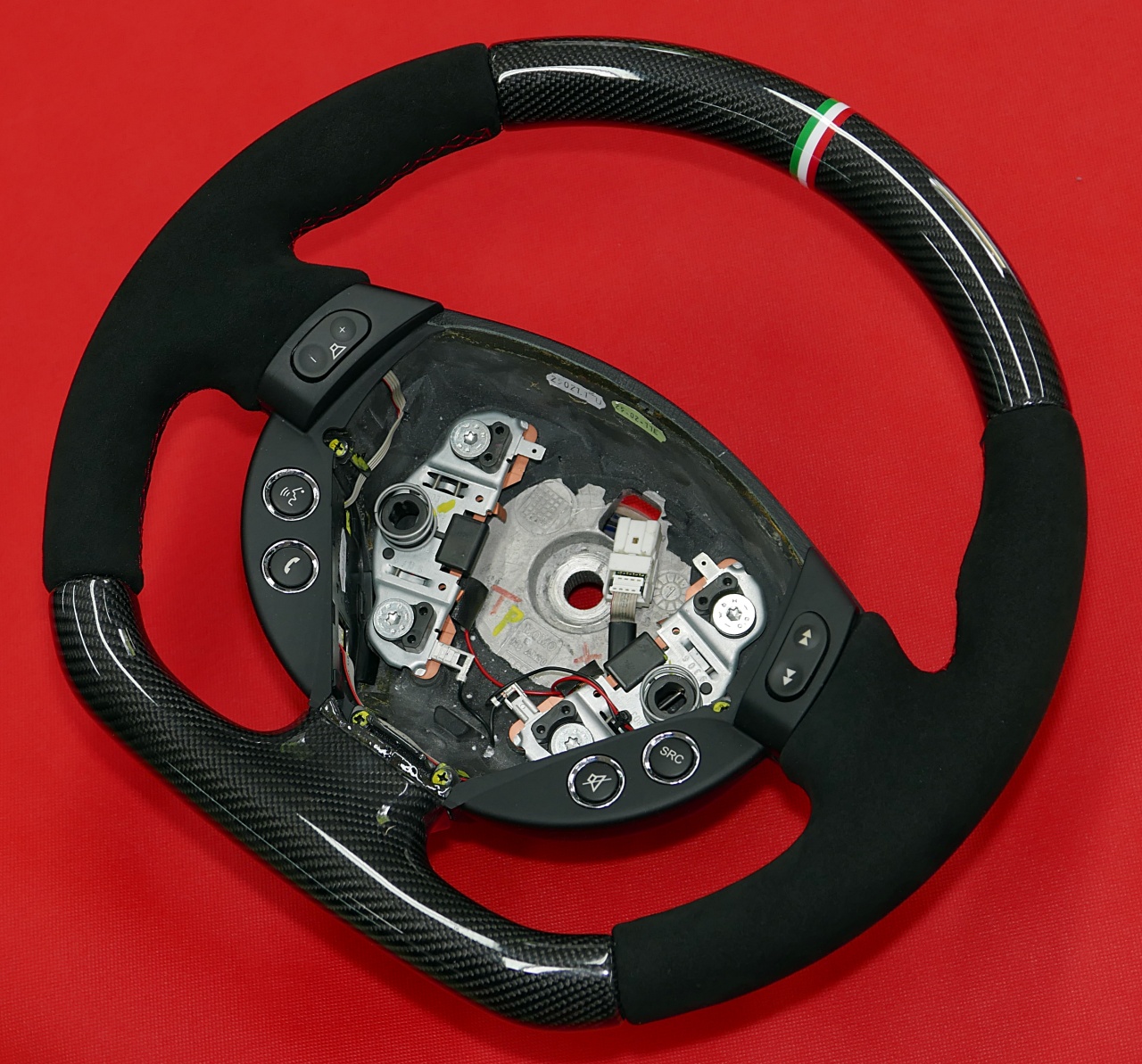 maserati carbon fiber steering wheel tunning