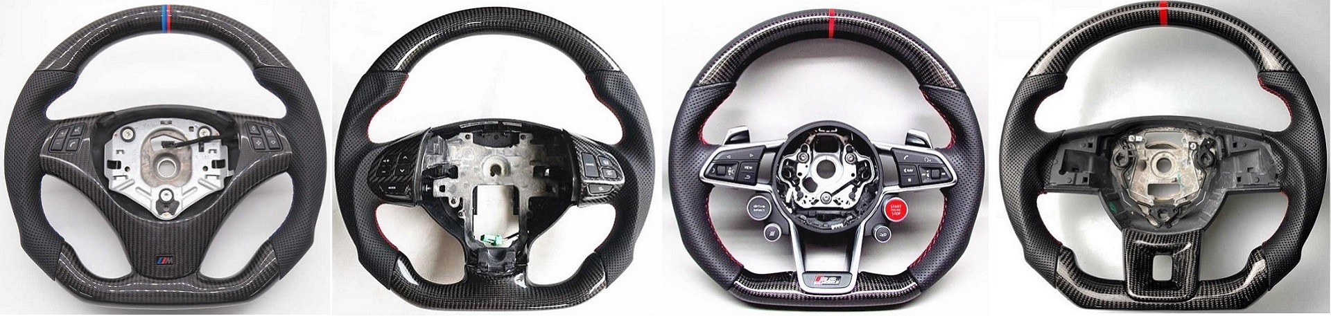 custom carbon fiber steering wheel kierownica sportowa auto włókno węglowe