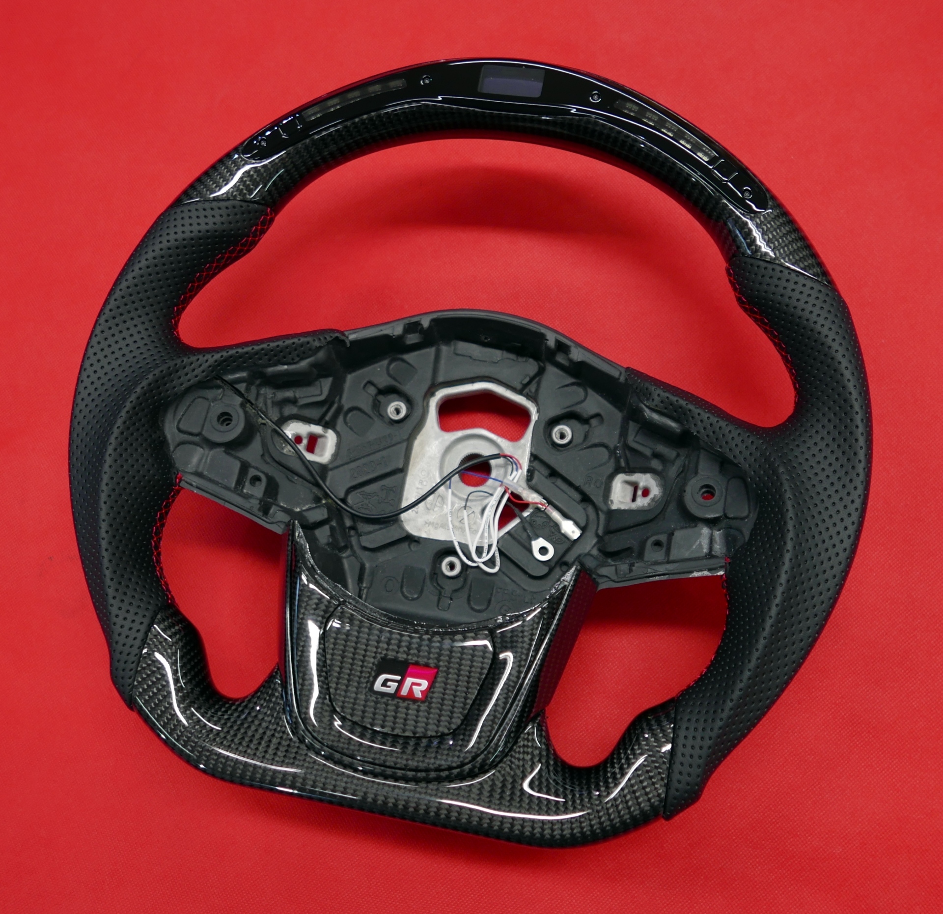 Gazoo Racing carbon fiber steering wheel Toyota Supra