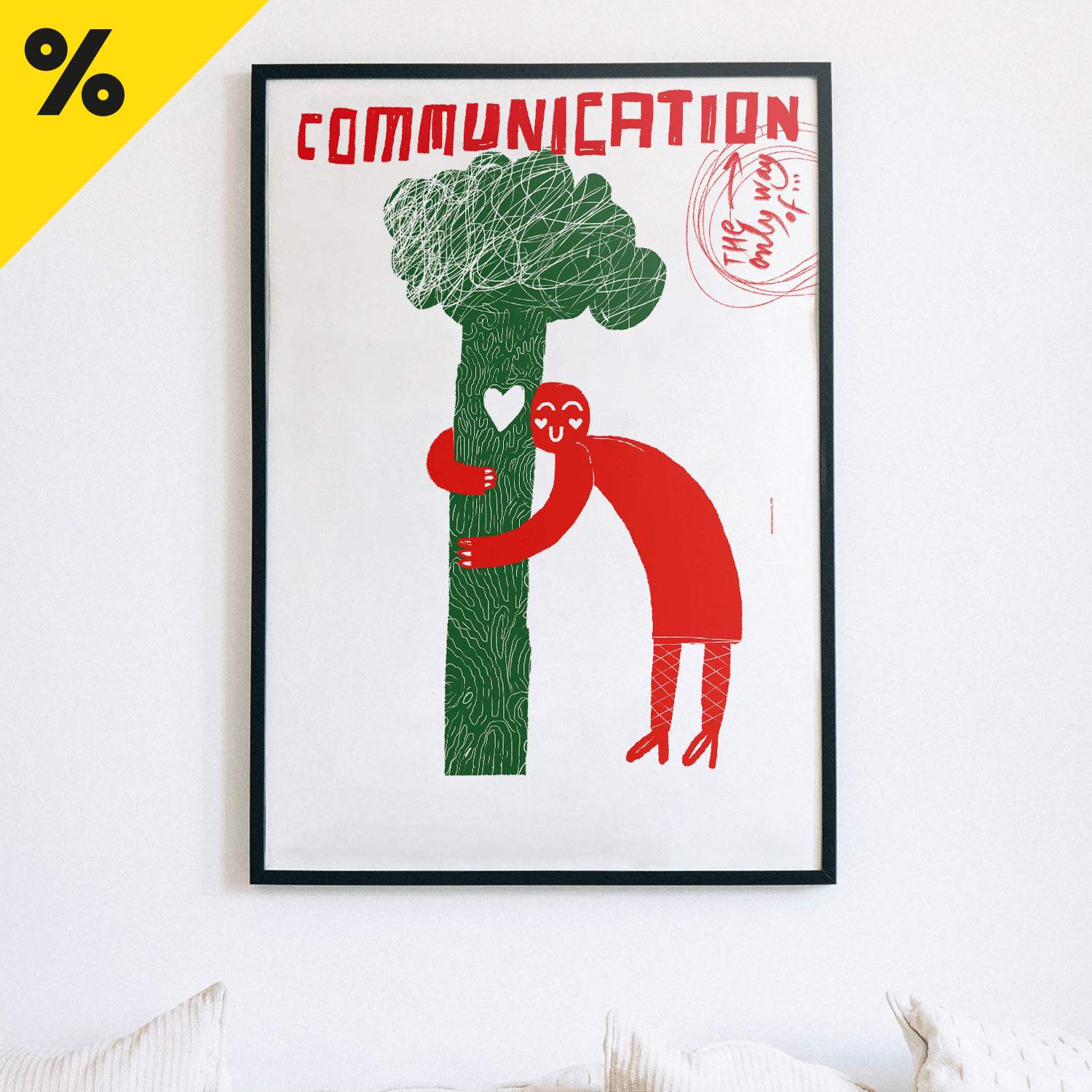 Plakat: "The only way of communication"
