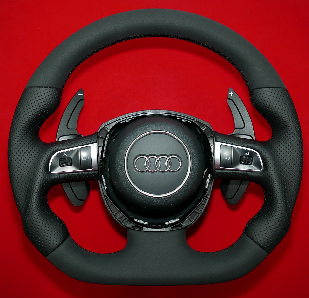 custom modded flat steering wheel Audi