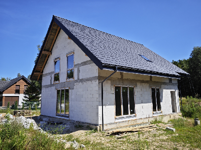 Kąpino Wejherowo montaż okien wikęd Trocal 76AD woodeck turner oak