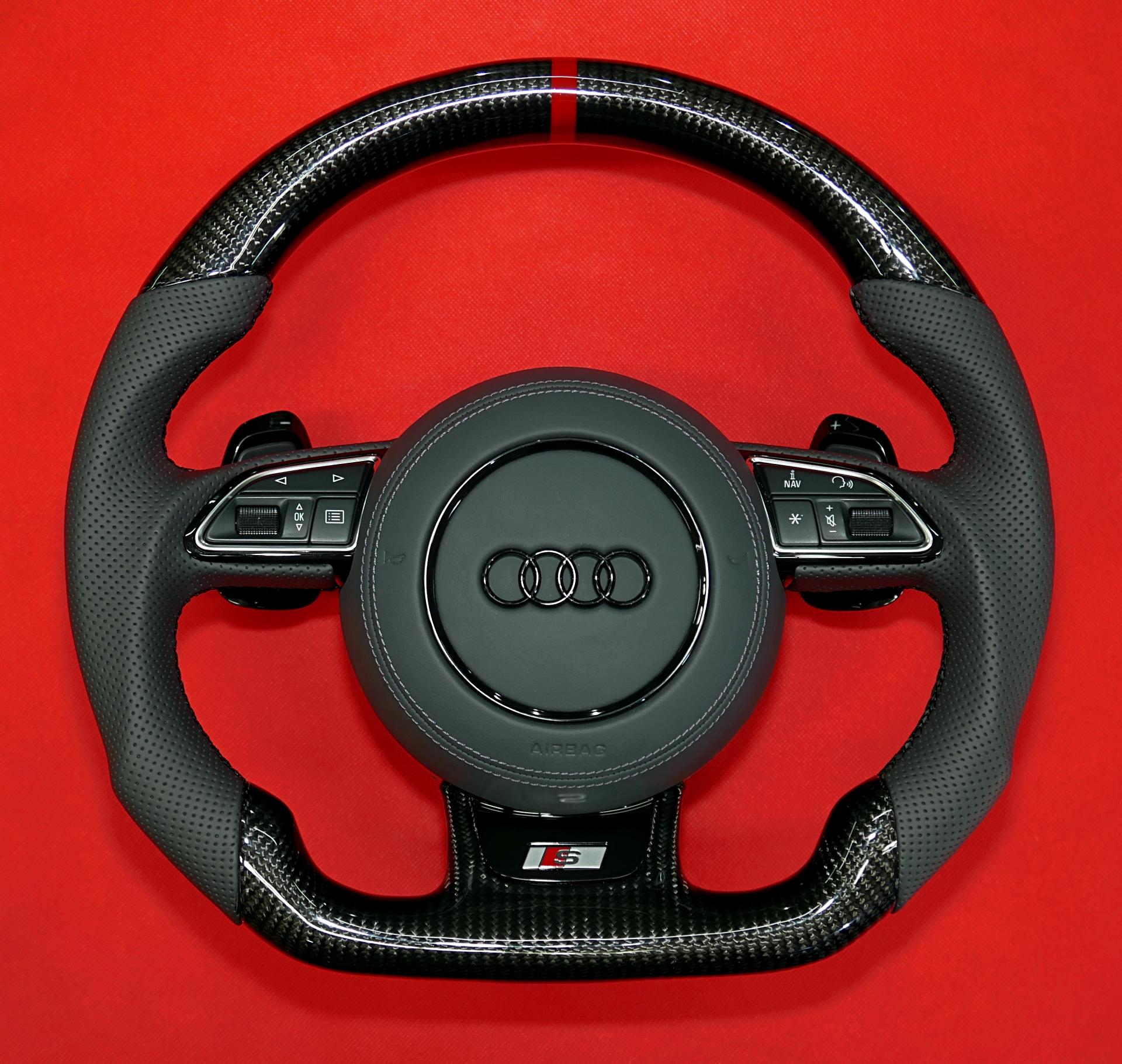 Kierownica z włókna węglowego Audi S4 RS4 Carbon