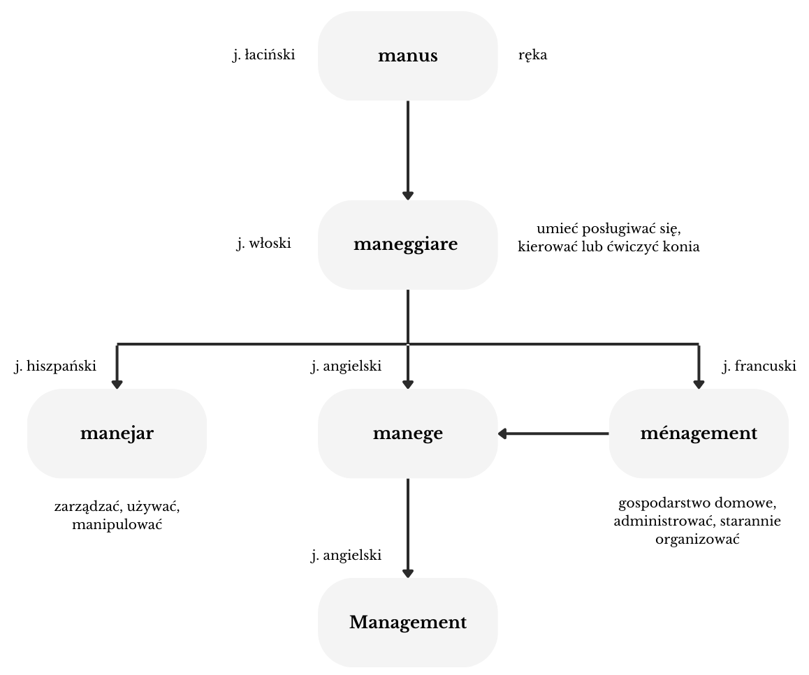 Etymologia słowa management