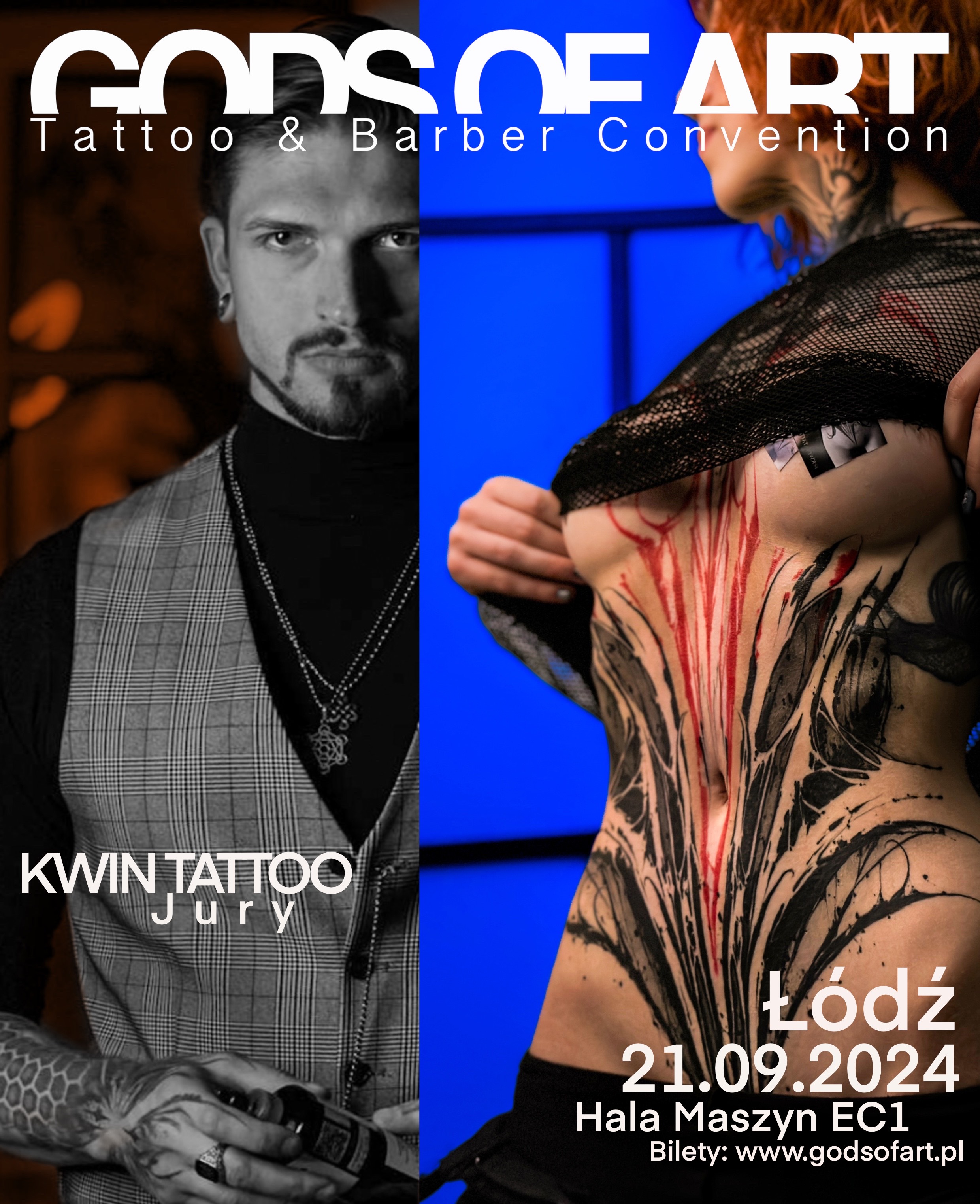 Tatuator z krwi i kości.  W branży od 2016 roku, a od 2018 roku znany jako właściciel sieci krakowsk