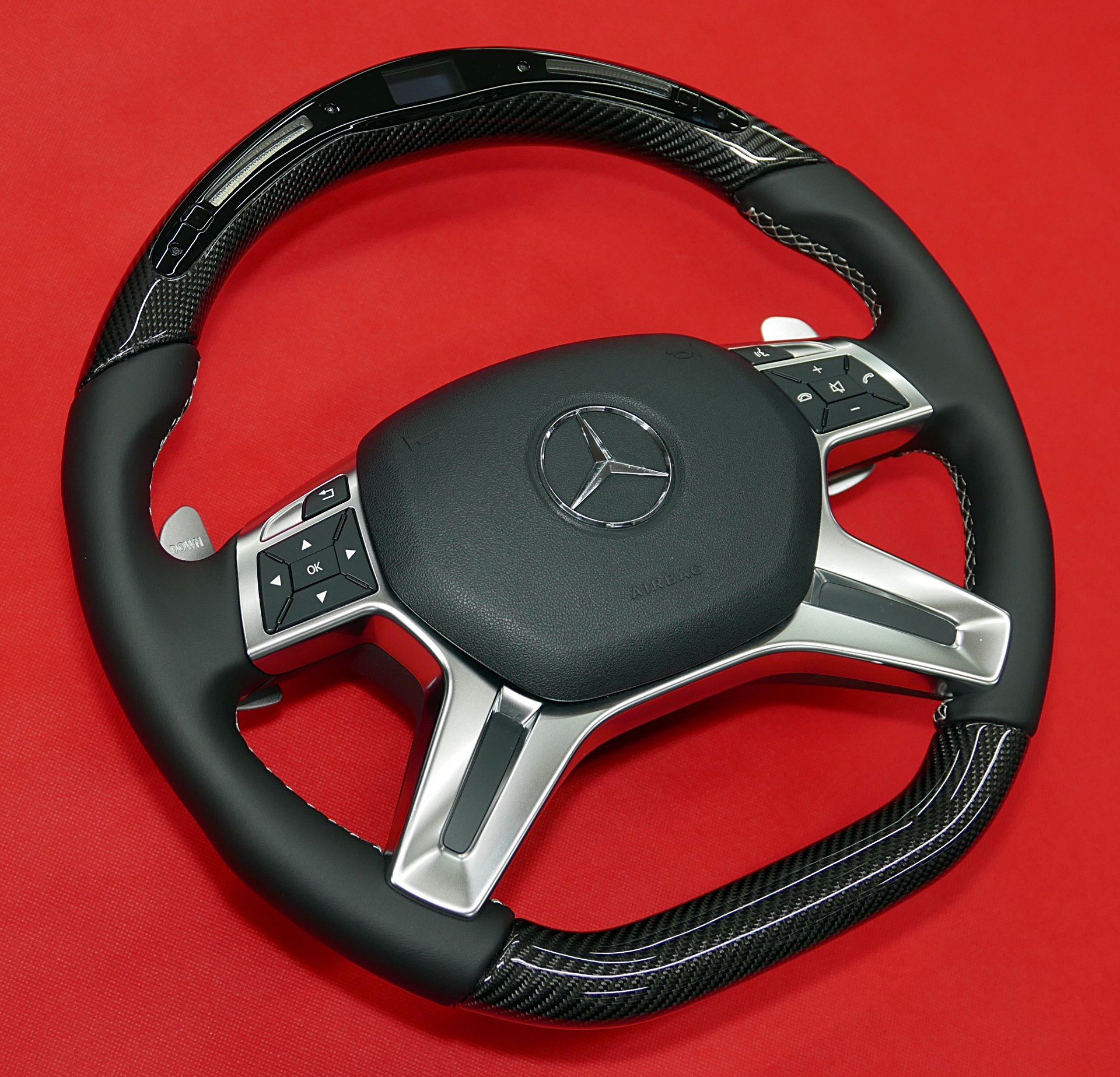 carbon fiber steering wheel mercedes