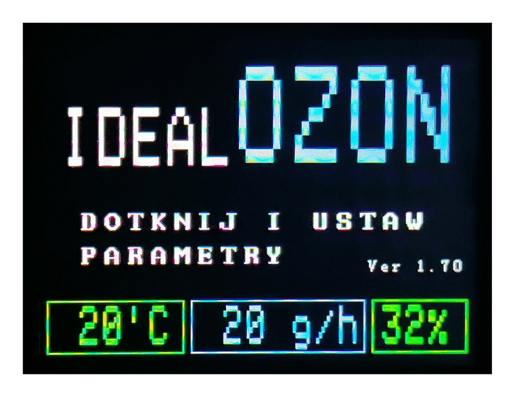 Ozonator kwarcowy V2.3 regulacja ozonu 4-40 g/h