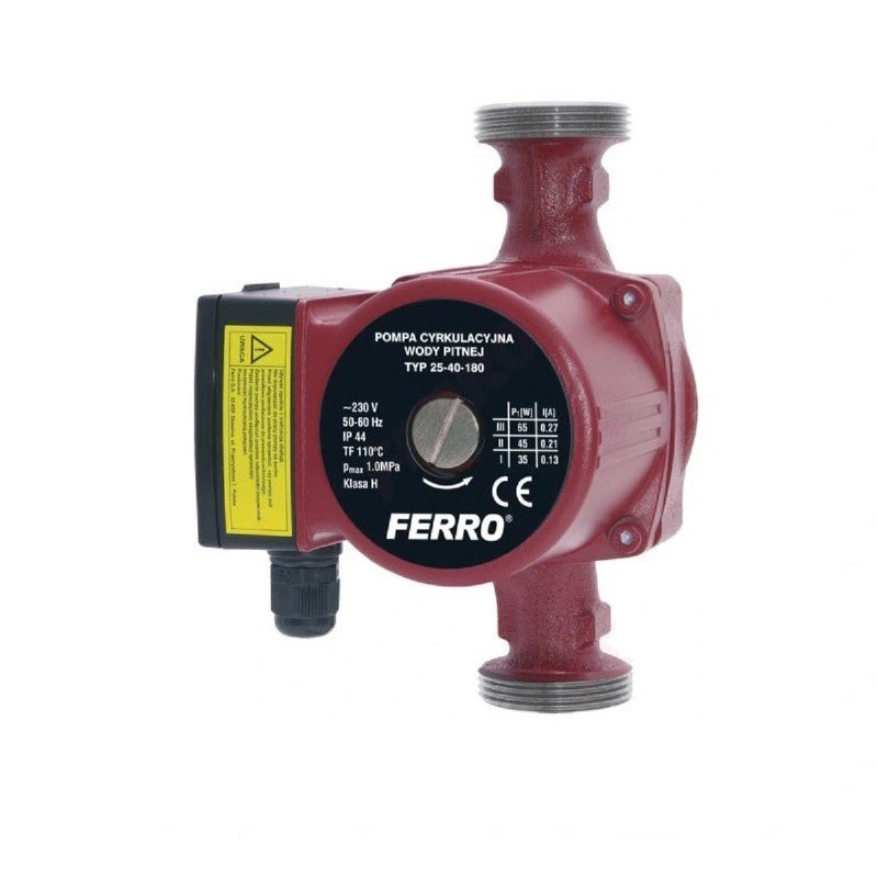 Ferro 25-40 180 Weberman Pompa cyrkulacyjna dla wody pitnej kod 0201W